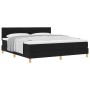 Cama Box Spring con Colchón Negra 180x200 cm Tela de , Camas y somieres - Ref: Foro24-3338862, Precio: 554,93 €, Descuento: %