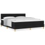 Cama Box Spring con Colchón Negra 180x200 cm Tela de , Camas y somieres - Ref: Foro24-3338862, Precio: 554,93 €, Descuento: %