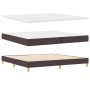 Cama con Box Spring con Colchón Marrón Oscuro 200x200 cm Tela de , Camas y somieres - Ref: Foro24-3338870, Precio: 606,63 €, ...