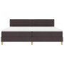 Cama con Box Spring con Colchón Marrón Oscuro 200x200 cm Tela de , Camas y somieres - Ref: Foro24-3338870, Precio: 606,63 €, ...