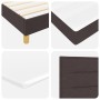 Cama con Box Spring con Colchón Marrón Oscuro 200x200 cm Tela de , Camas y somieres - Ref: Foro24-3338870, Precio: 606,63 €, ...