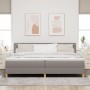 Cama Box Spring con Colchón Taupe 200x200 cm Tela de , Camas y somieres - Ref: Foro24-3338871, Precio: 631,80 €, Descuento: %