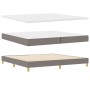 Cama Box Spring con Colchón Taupe 200x200 cm Tela de , Camas y somieres - Ref: Foro24-3338871, Precio: 631,80 €, Descuento: %