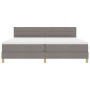 Cama Box Spring con Colchón Taupe 200x200 cm Tela de , Camas y somieres - Ref: Foro24-3338871, Precio: 631,80 €, Descuento: %