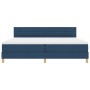 Cama Box Spring con Colchón Azul 200x200 cm Tela de , Camas y somieres - Ref: Foro24-3338873, Precio: 618,93 €, Descuento: %