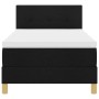 Cama con Somier con Colchón Negra 100x200 cm Tela de , Camas y somieres - Ref: Foro24-3338897, Precio: 307,03 €, Descuento: %