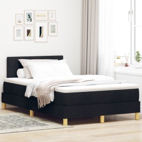 Cama con Box Spring con Colchón Negra 120x200 cm Tela de , Camas y somieres - Ref: Foro24-3338911, Precio: 390,54 €, Descuent...