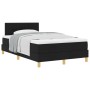 Cama con Box Spring con Colchón Negra 120x200 cm Tela de , Camas y somieres - Ref: Foro24-3338911, Precio: 390,54 €, Descuent...