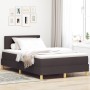 Cama con Somier con Colchón Marrón Oscuro 120x200 cm Tela de , Camas y somieres - Ref: Foro24-3338912, Precio: 373,48 €, Desc...