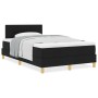 Cama con Box Spring con Colchón Negra 120x200 cm Tela de , Camas y somieres - Ref: Foro24-3338911, Precio: 390,54 €, Descuent...