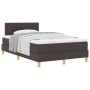 Cama con Somier con Colchón Marrón Oscuro 120x200 cm Tela de , Camas y somieres - Ref: Foro24-3338912, Precio: 373,48 €, Desc...