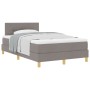Cama Box Spring con Colchón Taupe 120x200 cm Tela de , Camas y somieres - Ref: Foro24-3338913, Precio: 370,64 €, Descuento: %