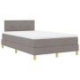 Cama Box Spring con Colchón Taupe 120x200 cm Tela de , Camas y somieres - Ref: Foro24-3338913, Precio: 370,64 €, Descuento: %