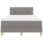 Cama Box Spring con Colchón Taupe 120x200 cm Tela de , Camas y somieres - Ref: Foro24-3338913, Precio: 370,64 €, Descuento: %