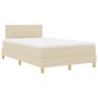 Cama con Somier con Colchón Crema 120x200 cm Tela de , Camas y somieres - Ref: Foro24-3338914, Precio: 384,40 €, Descuento: %