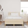 Cama con Somier con Colchón Crema 120x200 cm Tela de , Camas y somieres - Ref: Foro24-3338914, Precio: 384,40 €, Descuento: %