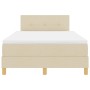 Cama con Somier con Colchón Crema 120x200 cm Tela de , Camas y somieres - Ref: Foro24-3338914, Precio: 384,40 €, Descuento: %