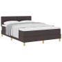 Cama Box Spring con Colchón Marrón Oscuro 140x190 cm Tela de , Camas y somieres - Ref: Foro24-3338919, Precio: 444,03 €, Desc...