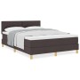 Cama Box Spring con Colchón Marrón Oscuro 140x190 cm Tela de , Camas y somieres - Ref: Foro24-3338919, Precio: 444,03 €, Desc...