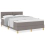 Cama con Box Spring con Colchón Taupe 140x190 cm Tela de , Camas y somieres - Ref: Foro24-3338920, Precio: 435,71 €, Descuent...
