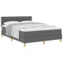 Cama con Somier y Colchón Gris Oscuro 140x200 cm Tela de , Camas y somieres - Ref: Foro24-3338924, Precio: 423,77 €, Descuent...
