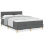 Cama con Somier y Colchón Gris Oscuro 140x200 cm Tela de , Camas y somieres - Ref: Foro24-3338924, Precio: 423,77 €, Descuent...