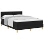 Cama con Base de Muelles con Colchón Negra 140x200 cm Tela de , Camas y somieres - Ref: Foro24-3338925, Precio: 457,03 €, Des...
