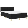 Cama con Base de Muelles con Colchón Negra 140x200 cm Tela de , Camas y somieres - Ref: Foro24-3338925, Precio: 457,03 €, Des...