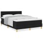 Cama con Base de Muelles con Colchón Negra 140x200 cm Tela de , Camas y somieres - Ref: Foro24-3338925, Precio: 457,03 €, Des...