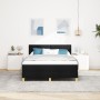 Cama con Base de Muelles con Colchón Negra 140x200 cm Tela de , Camas y somieres - Ref: Foro24-3338925, Precio: 457,03 €, Des...