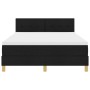 Cama con Base de Muelles con Colchón Negra 140x200 cm Tela de , Camas y somieres - Ref: Foro24-3338925, Precio: 457,03 €, Des...