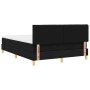 Cama con Base de Muelles con Colchón Negra 140x200 cm Tela de , Camas y somieres - Ref: Foro24-3338925, Precio: 457,03 €, Des...