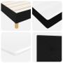 Cama con Base de Muelles con Colchón Negra 140x200 cm Tela de , Camas y somieres - Ref: Foro24-3338925, Precio: 457,03 €, Des...