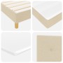 Cama con Box Spring y Colchón Crema 140x200 cm Tela de , Camas y somieres - Ref: Foro24-3338928, Precio: 432,84 €, Descuento: %