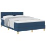 Cama Base Tapizada con Colchón Azul 140x200 cm Tela de , Camas y somieres - Ref: Foro24-3338929, Precio: 448,96 €, Descuento: %