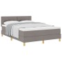 Cama Base con Colchón Taupe 160x200 cm Tela de , Camas y somieres - Ref: Foro24-3338934, Precio: 500,77 €, Descuento: %
