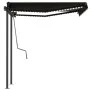 Toldo manual retráctil con LED gris antracita 3x2,5 m de vidaXL, Toldos - Ref: Foro24-3070104, Precio: 367,38 €, Descuento: %