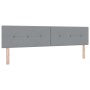 Cama con Box Spring con Colchón Gris Claro 200x200 cm Tela de , Camas y somieres - Ref: Foro24-3338944, Precio: 593,53 €, Des...