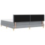 Cama con Box Spring con Colchón Gris Claro 200x200 cm Tela de , Camas y somieres - Ref: Foro24-3338944, Precio: 593,53 €, Des...