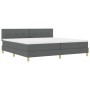 Cama con Base de Muelles con Colchón Gris Oscuro 200x200 cm Tela de , Camas y somieres - Ref: Foro24-3338945, Precio: 581,22 ...