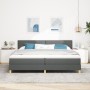 Cama con Base de Muelles con Colchón Gris Oscuro 200x200 cm Tela de , Camas y somieres - Ref: Foro24-3338945, Precio: 581,22 ...