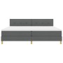 Cama con Base de Muelles con Colchón Gris Oscuro 200x200 cm Tela de , Camas y somieres - Ref: Foro24-3338945, Precio: 581,22 ...
