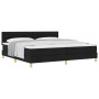 Cama con Muelles y Colchón Negra 200x200 cm Tela de , Camas y somieres - Ref: Foro24-3338946, Precio: 594,11 €, Descuento: %