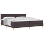 Cama con Somier con Colchón Marrón Oscuro 200x200 cm Tela de , Camas y somieres - Ref: Foro24-3338947, Precio: 603,78 €, Desc...