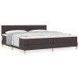 Cama con Somier con Colchón Marrón Oscuro 200x200 cm Tela de , Camas y somieres - Ref: Foro24-3338947, Precio: 603,78 €, Desc...