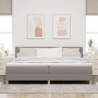 Cama Box Spring con Colchón Taupe 200x200 cm Tela de , Camas y somieres - Ref: Foro24-3338948, Precio: 628,05 €, Descuento: %