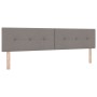 Cama Box Spring con Colchón Taupe 200x200 cm Tela de , Camas y somieres - Ref: Foro24-3338948, Precio: 628,05 €, Descuento: %