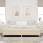 Cama con Resortes con Colchón Crema 200x200 cm Tela de , Camas y somieres - Ref: Foro24-3338949, Precio: 552,33 €, Descuento: %