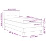 Cama Box Spring con Colchón Negro 90x200 cm Terciopelo de , Camas y somieres - Ref: Foro24-3339148, Precio: 299,84 €, Descuen...