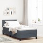 Cama con sommier y colchón Gris Oscuro 100x200 cm Terciopelo de , Camas y somieres - Ref: Foro24-3339153, Precio: 314,18 €, D...